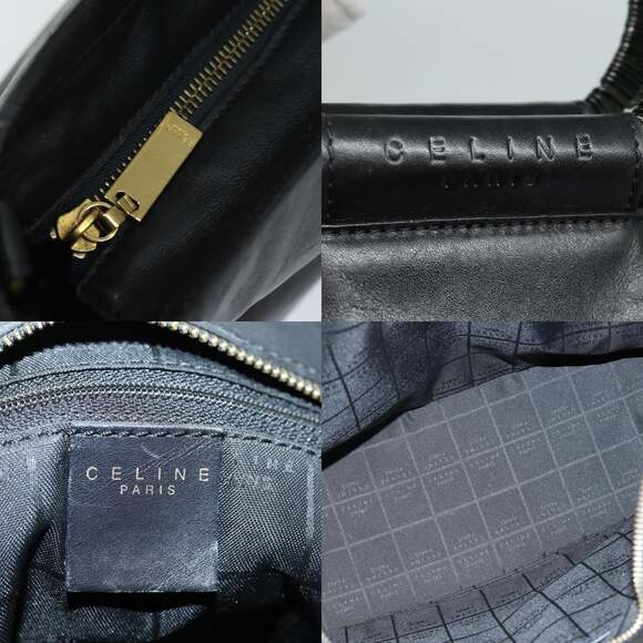 CELINE Hand Bag Leather Black - Picture 11 of 13